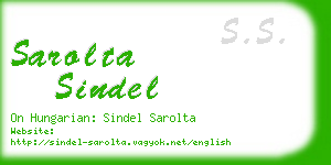 sarolta sindel business card